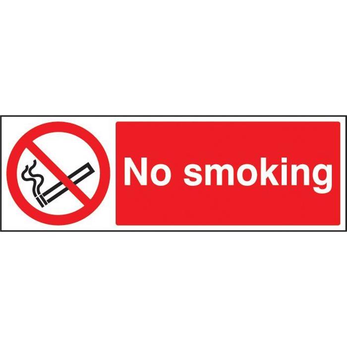 PVC Sign 600x200mm No Smoking