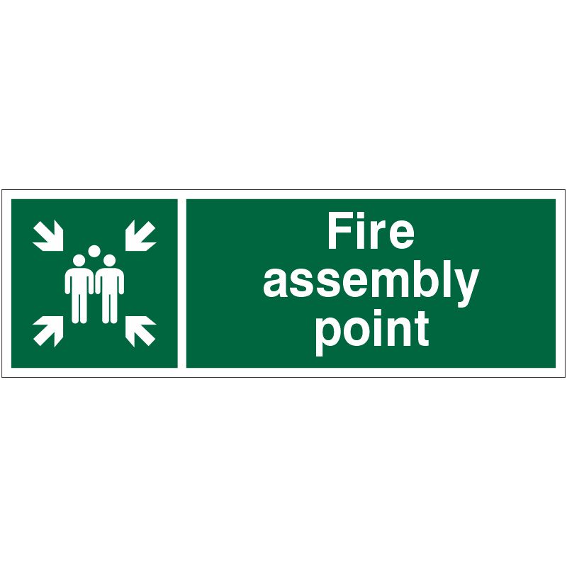 PVC Sign 600x200mm Fire Assembly Point