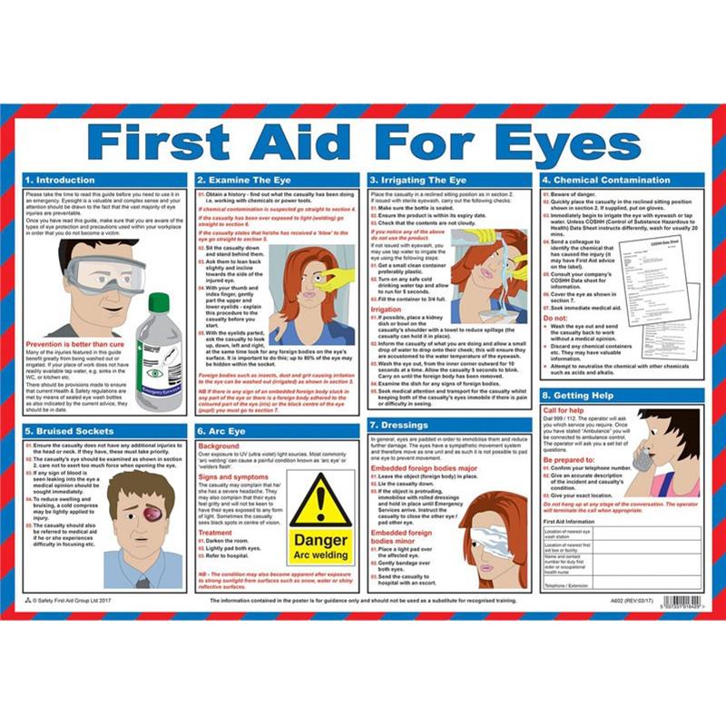 Poster First Aid For Eyes