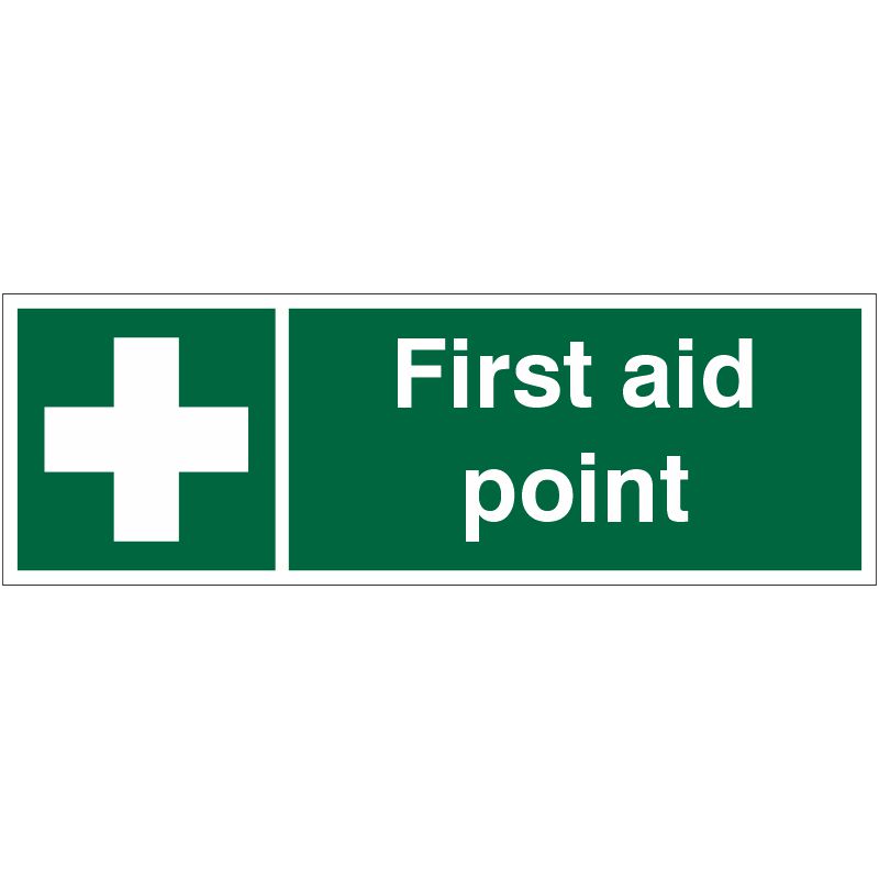 Pvc Sign 600x200mm First Aid
