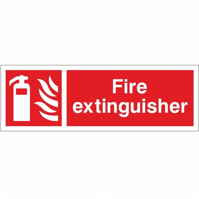 PVC Sign 600x200mm Fire Extinguisher