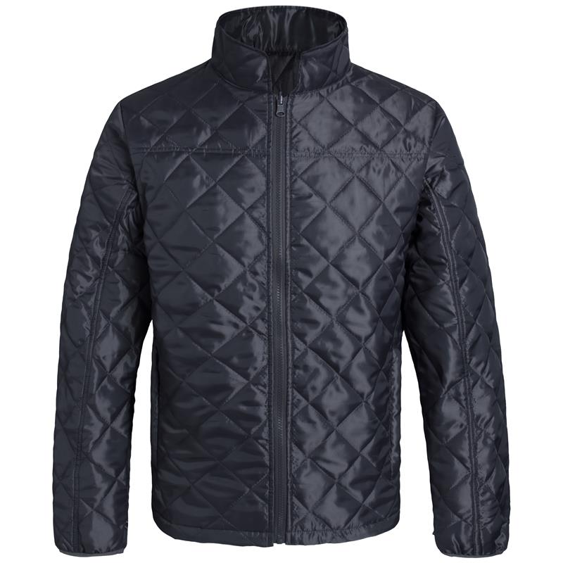 Aqua Quilted Lightweight Jacket Grey; S
