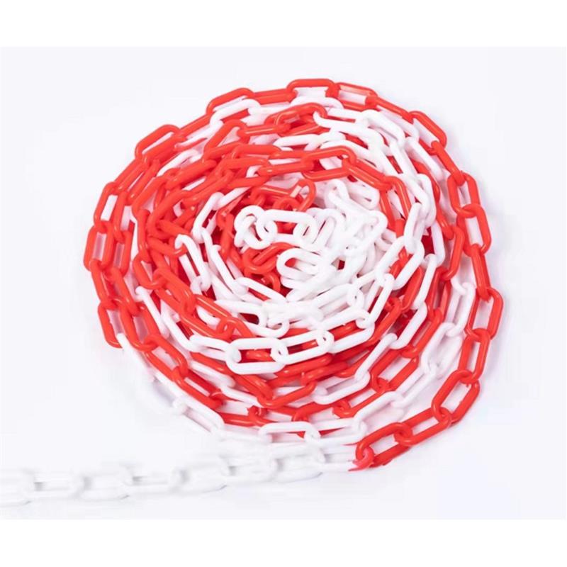 Red & White Plastic Chain; 6mm x 25mtr