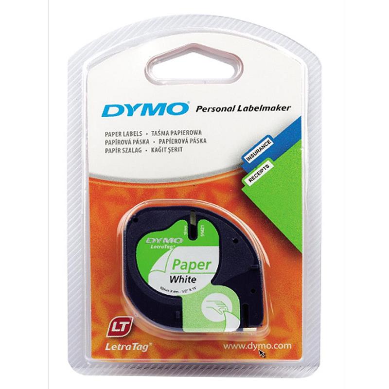 Dymo 91200 LetraTag Labelling Tape 12mm x 4mtr